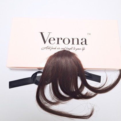 Frange à Clips Modulable courte Cheveux 100% Naturels, 0% sans poil d'animal, certifié,Remy Hair AAA+